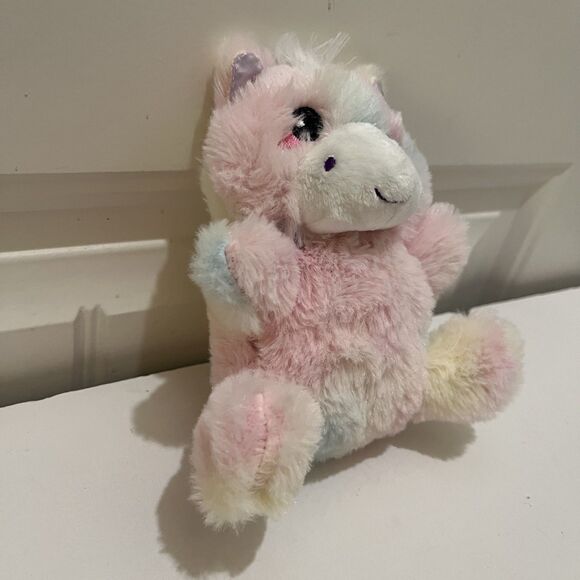 Fuzzy Friends Pink Tie Dye Plush Baby Unicorn 6" Stuffed Animal Toy - Picture 3 of 8